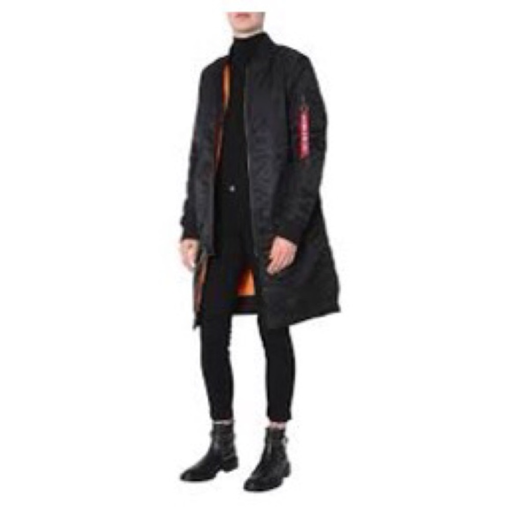 Alpha Insustries Longline MA-1 Long Bomber Jacket